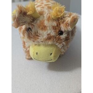 Pillow Pets Small Brown Yellow Giraffe Stuffed Animal Plush Pillow 12"